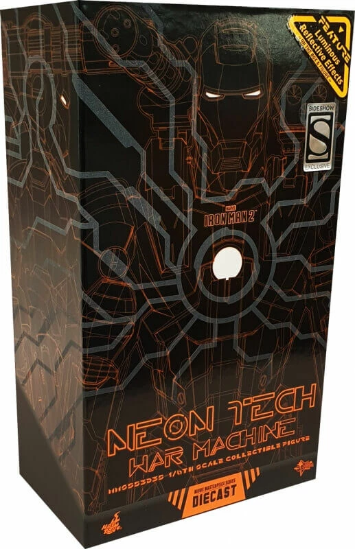 Hot Sale ???? Hot Toys Neon Tech War Machine Iron Man 2 Movie Masterpiece Series Diecast Action Figure 1/6 Excl. ✔️ 4 Hot Sale ???? Hot Toys Neon Tech War Machine Iron Man 2 Movie Masterpiece Series Diecast Action Figure 1/6 Excl. ✔️ - Image 2