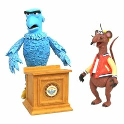 New ???? Diamond Select The Muppets Select Action Figure 2-Pack Sam The Eagle & Rizzo The Rat 13 Cm ????