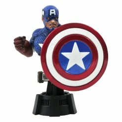 Budget ⌛ Diamond Select Marvel Comics Bust Captain America 15 Cm ✨