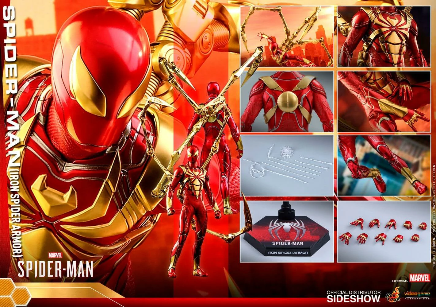 Outlet ???? Hot Toys Spider-Man (Iron Spider Armor) Marvel's Spider-Man Video Game Masterpiece Action Figure 1/6 30 Cm ???? 4 Outlet ???? Hot Toys Spider-Man (Iron Spider Armor) Marvel's Spider-Man Video Game Masterpiece Action Figure 1/6 30 Cm ???? - Image 2