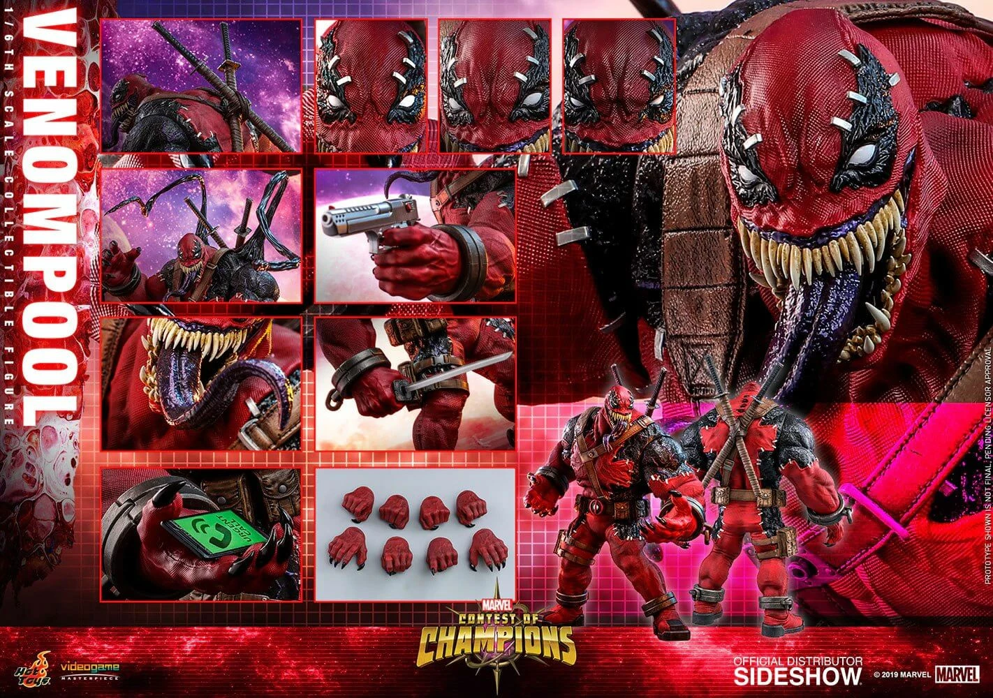Best deal ???? Hot Toys Venompool Marvel: Contest Of Champions Video Game Masterpiece Action Figure 1/6 37 Cm ✔️ 4 Best deal ???? Hot Toys Venompool Marvel: Contest Of Champions Video Game Masterpiece Action Figure 1/6 37 Cm ✔️ - Image 2