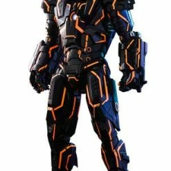 Hot Sale ???? Hot Toys Neon Tech War Machine Iron Man 2 Movie Masterpiece Series Diecast Action Figure 1/6 Excl. ✔️