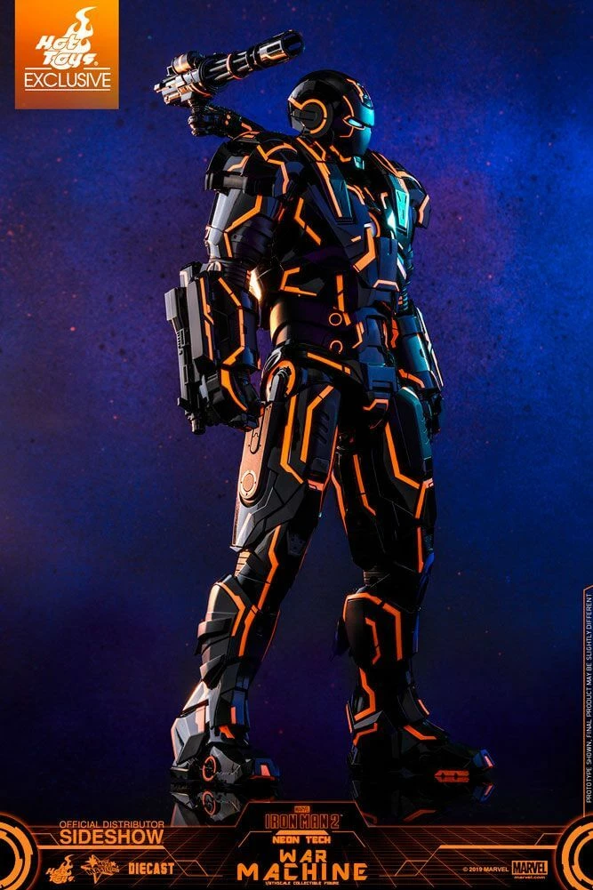 Hot Sale ???? Hot Toys Neon Tech War Machine Iron Man 2 Movie Masterpiece Series Diecast Action Figure 1/6 Excl. ✔️ 5 Hot Sale ???? Hot Toys Neon Tech War Machine Iron Man 2 Movie Masterpiece Series Diecast Action Figure 1/6 Excl. ✔️ - Image 3