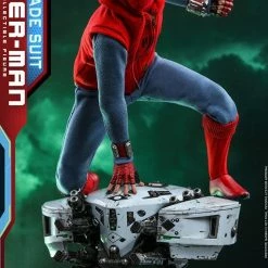 Hot Sale ???? Hot Toys Spider-Man: Far From Home Movie Masterpiece Action Figure 1/6 Spider-Man (Homemade Suit) 29 Cm ???? -Iron Studios Shop x hot905176 a 1
