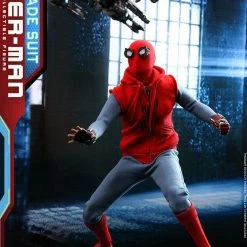 Hot Sale ???? Hot Toys Spider-Man: Far From Home Movie Masterpiece Action Figure 1/6 Spider-Man (Homemade Suit) 29 Cm ???? -Iron Studios Shop x hot905176 c 1