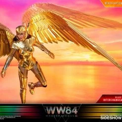Flash Sale ???? Hot Toys Wonder ???? Woman 1984 Movie Masterpiece Action Figure 1/6 Golden Armor Wonder ???? Woman (Deluxe) 30 Cm ✨ -Iron Studios Shop x hot906348 f