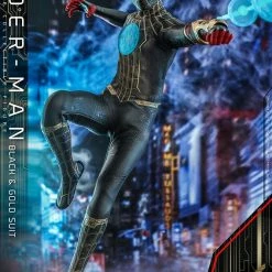 Top 10 ???? Hot Toys Spider-Man: No Way Home Movie Masterpiece Action Figure 1/6 Spider-Man (Black & Gold Suit) 30 Cm ⌛ -Iron Studios Shop x hot908916 c