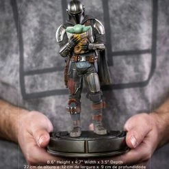 Brand new ???? Iron Studios Star Wars The Mandalorian Art Scale Statue 1/10 Mandalorian & Grogu 22 Cm ⌛ -Iron Studios Shop x is12789 o