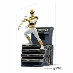 Outlet ???? Iron Studios Power Rangers BDS Art Scale Statue 1/10 White Ranger 22 Cm ✔️