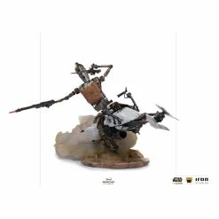 Discount ⌛ Iron Studios Star Wars The Mandalorian Deluxe Art Scale Statue 1/10 IG-11 & The Child 20 Cm ????