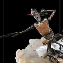 Discount ⌛ Iron Studios Star Wars The Mandalorian Deluxe Art Scale Statue 1/10 IG-11 & The Child 20 Cm ???? -Iron Studios Shop x is12823 g