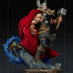 Best deal ???? Iron Studios Marvel Comics Deluxe Art Scale Statue 1/10 Thor Unleashed 28 Cm ❤️ -Iron Studios Shop x is12841 c